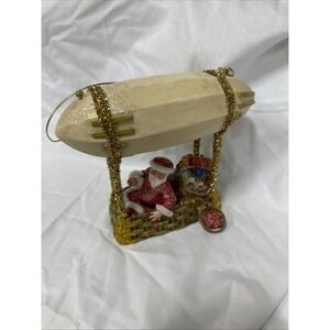 2006 KURT ADLER Santa in Balloon Ornament Christmas JOHN GROSSMAN COLL 6" High